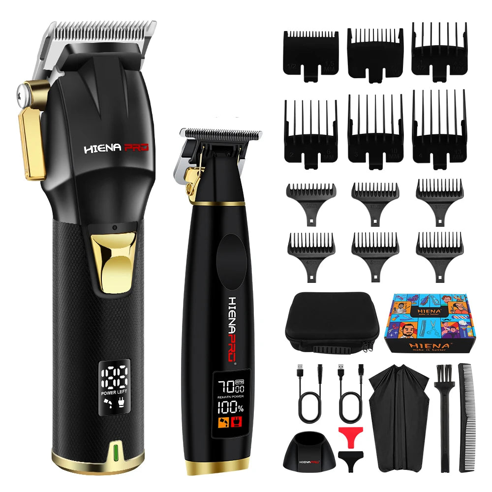 hiena hair cutting Wireless Adjustable Electric Hair Clipper Men's Professional Rechargeable Beard Hair Trimmer Hair Clipper