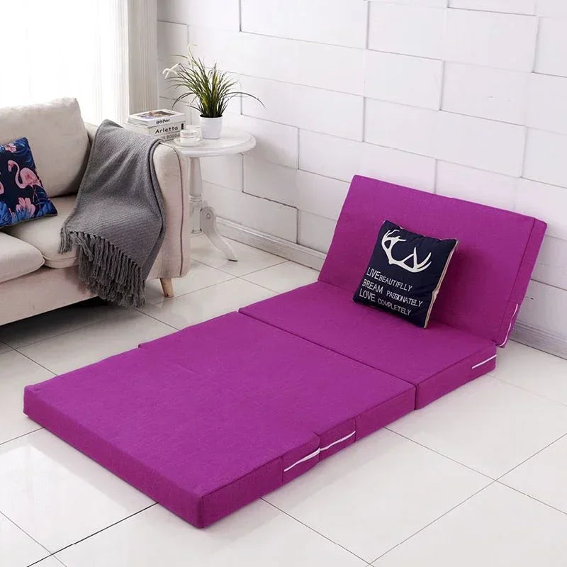 Simple Folding Mattress Foam Mat Tatami Yoga Pad Office Lunch Break Single Bed Furniture Foldable Sponge Mattresses