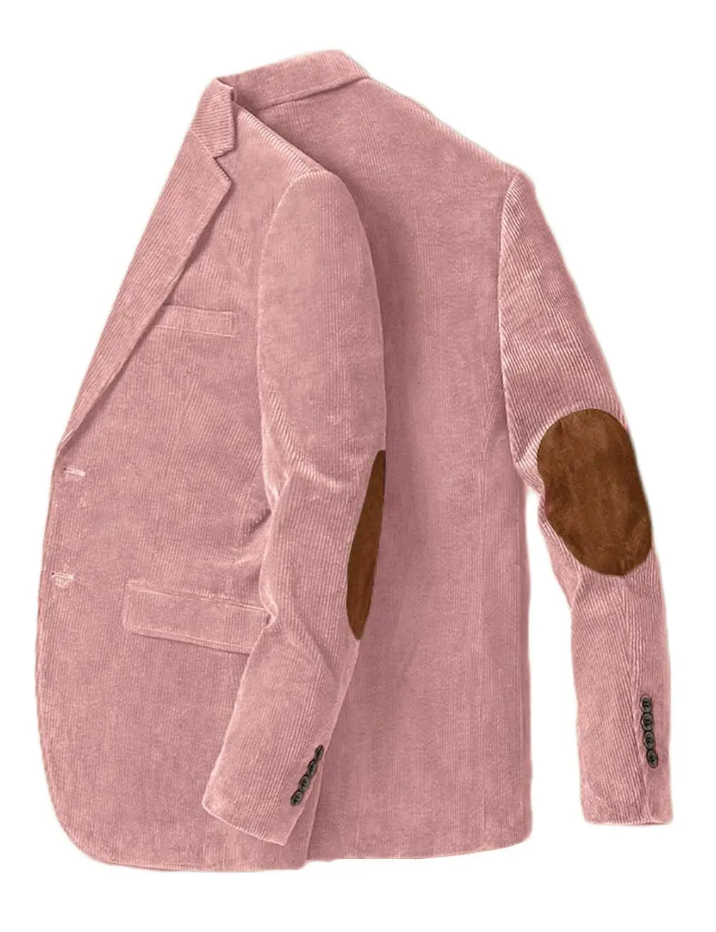 Men's Corduroy Blazer Single Breasted Men's Jacket with Elbow Patch Business Casual Jacket suit pants Spring Fall Sport Coats