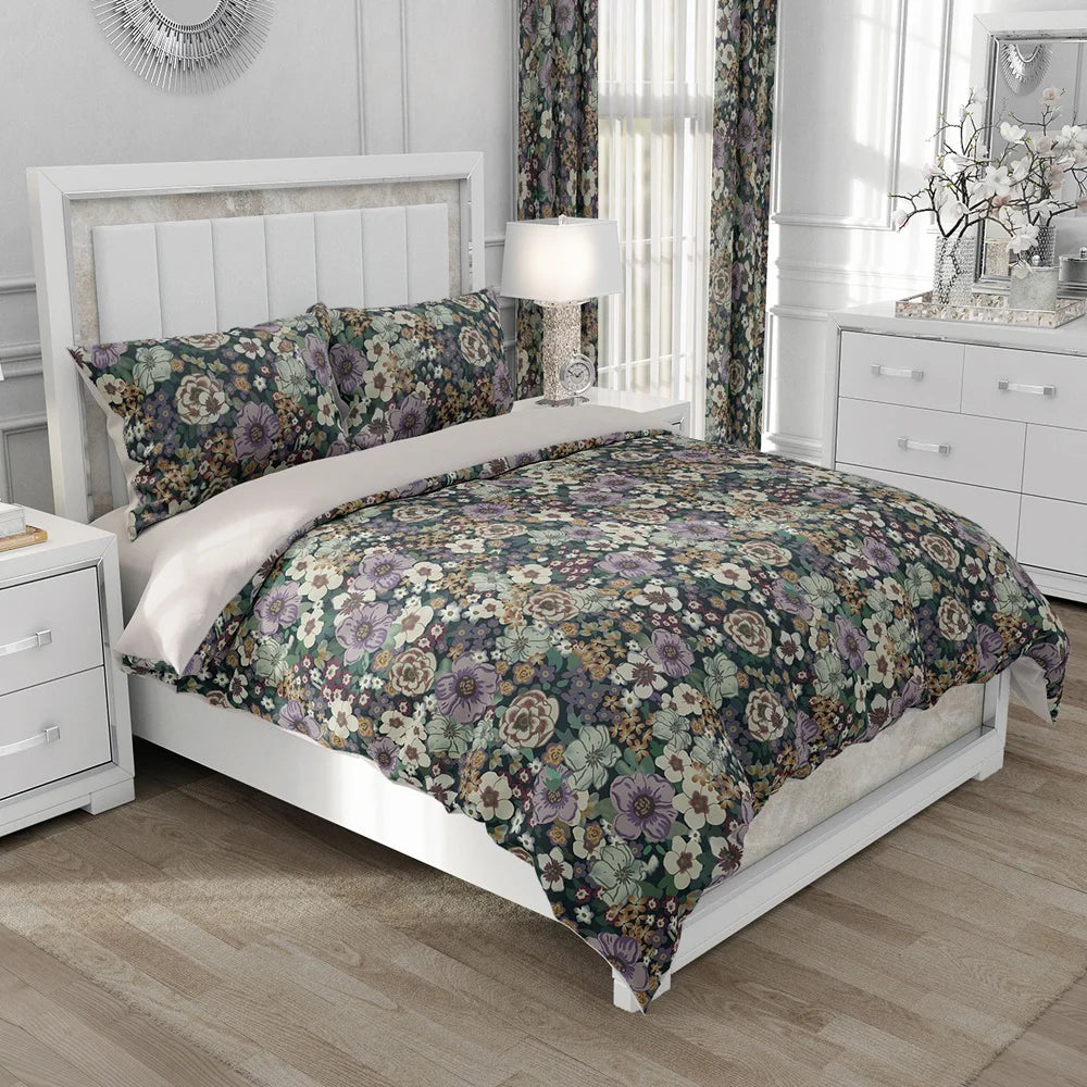 Nordic Linen Bedding set Duvet cover set King/Euro/240x220 size Bed Set Blanket/Quilt Covers for home Bedclothes bird