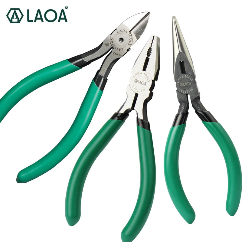 LAOA 5 Inch Mini Wire Cutter Pliers Needle Nose Pliers Diagonal Cutting Pliers Durable Hand Tools For DIY And Electrical Work