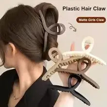 5 Pcs Mixed Colors And Shapes Big Hair Claw Clips for Women Girls Thin Thick Curly Hair, Strong Hold Jaw Clips.