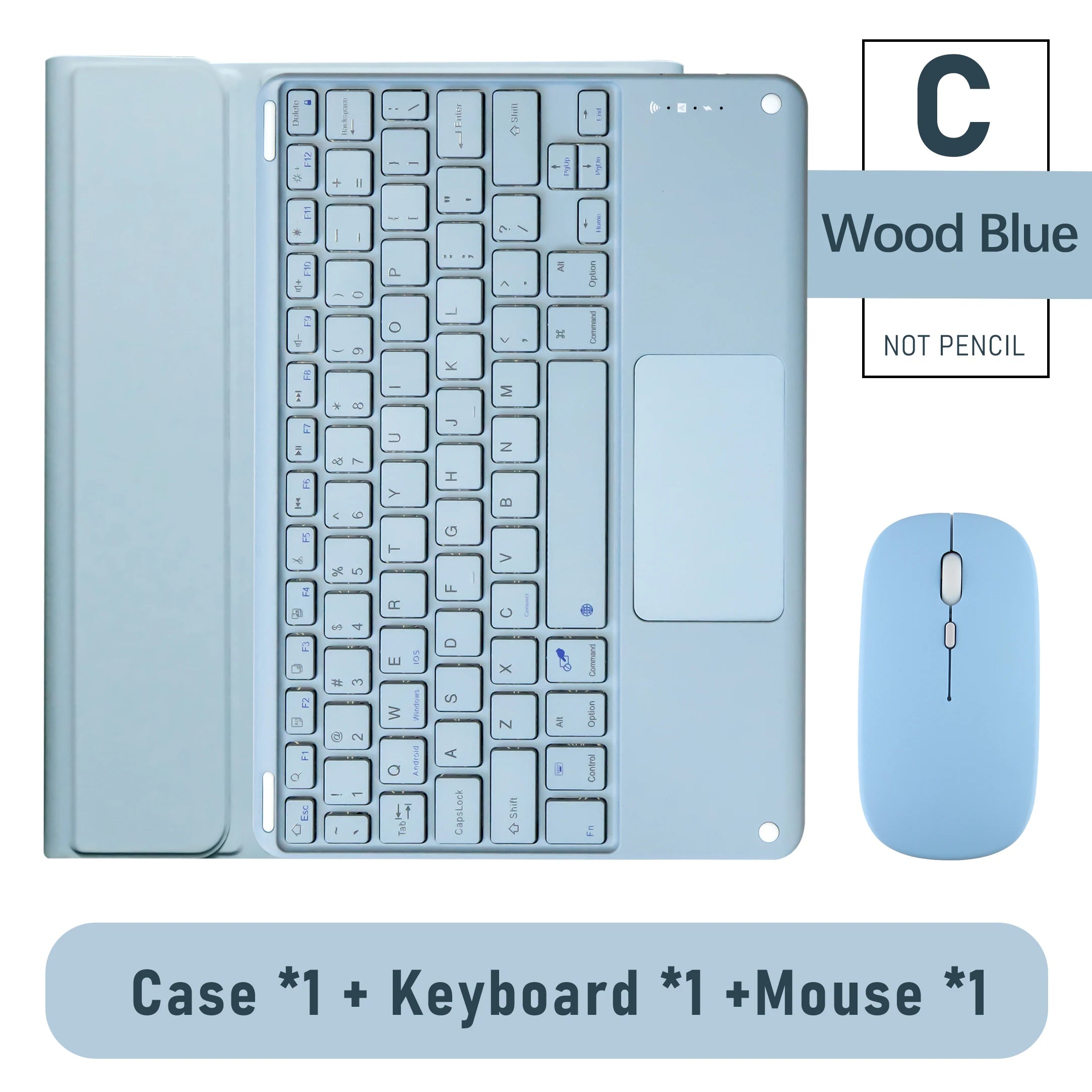 Keyboard Wireless Mouse Magic For iPad Pro 13 11 Case M5 M4 2026 M3 Air 13 11 5 4 10.2 9 8 7 Generation Case Bluetooth Keyboard