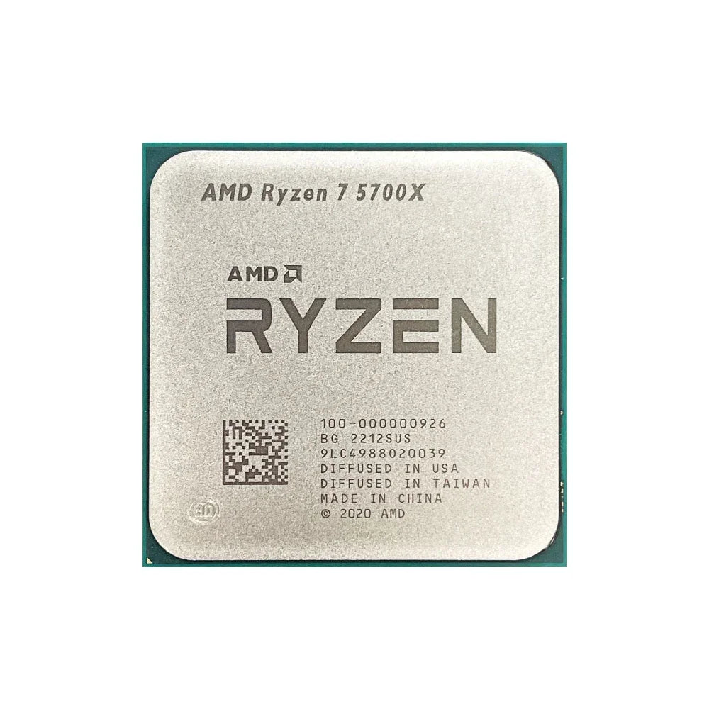 NEW AMD Ryzen 7 5700X 3.4GHz 7NM L3=32M Processor 65W Socket AM4 8-Core 16-Thread R7 5700X DDR4 but without fan