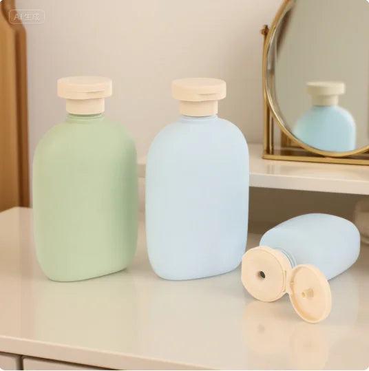 100ML-500ML Foaming Soap Dispensers Refillable Bottles Flip Lotion Bottles Avocado Green Plastic Shampoo Shower Gel