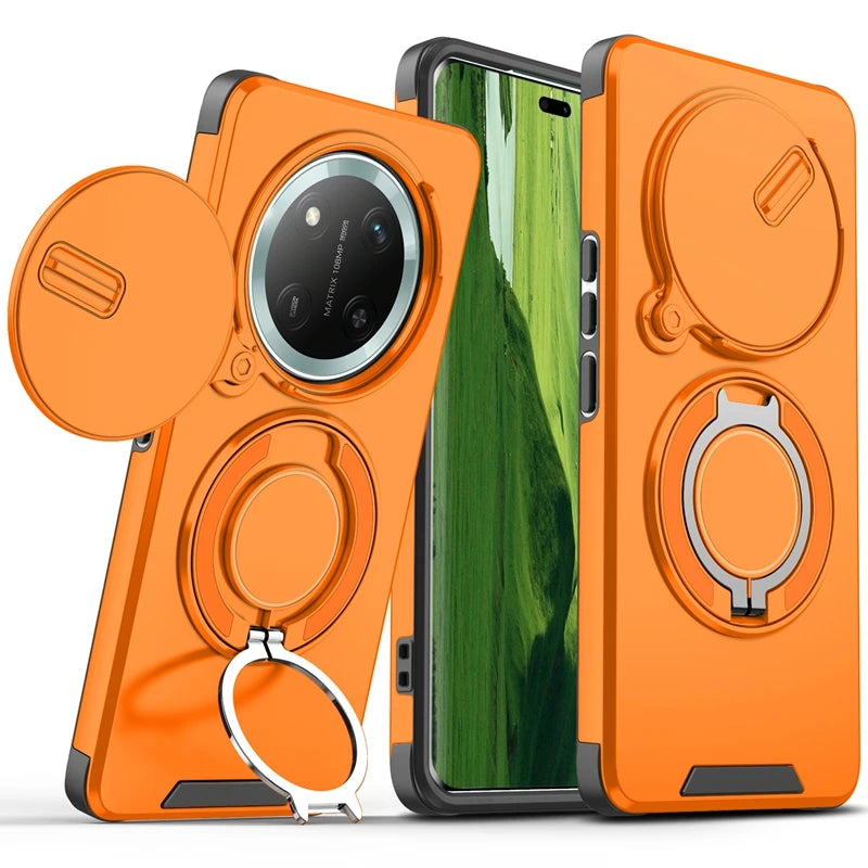 For Honor Magic7 Lite 5G Case Magnetic Holder Ring Shockproof Armor Phone Cover For Honor Magic 7 Lite Camera Protection Fundas