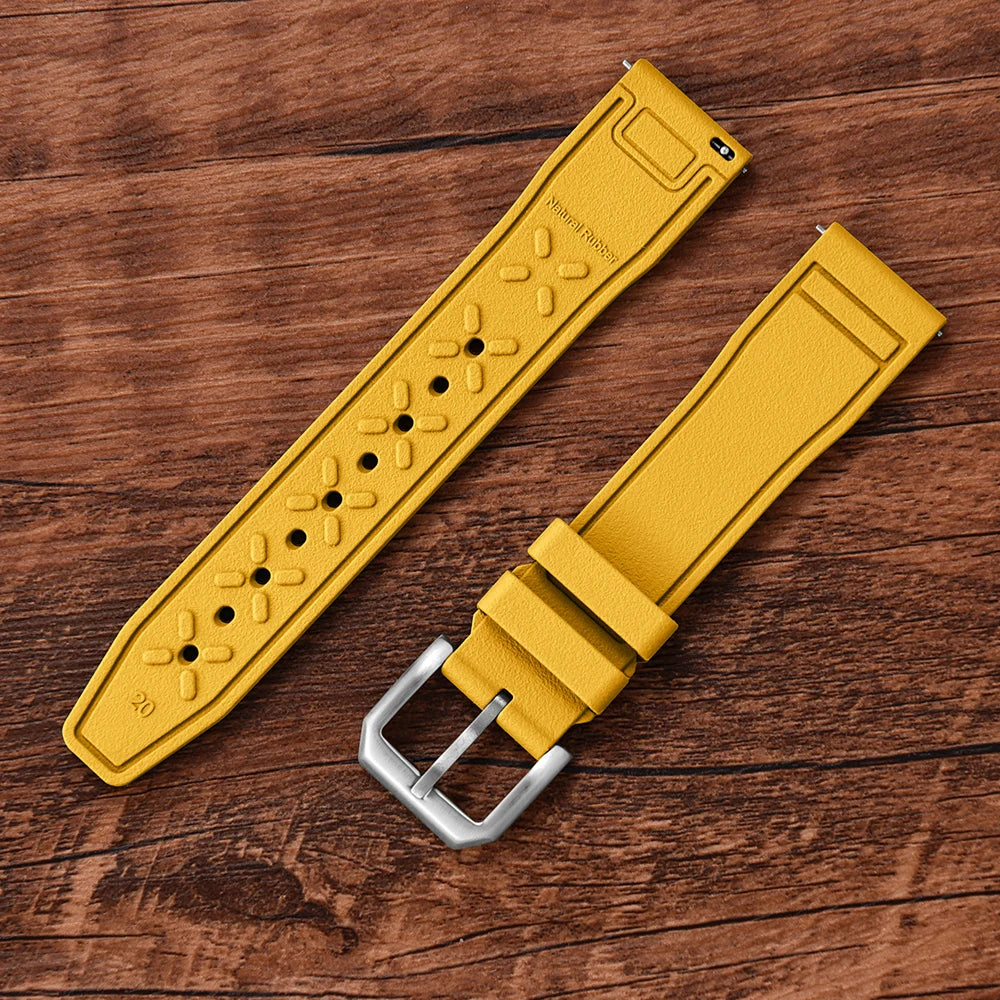 FKM Rubber Strap for IWC Big Pilot Mark Portugieser TOP GUN 20mm21mm 22mm Quick Release Strap Diving Sport Butterfly Buckle Band