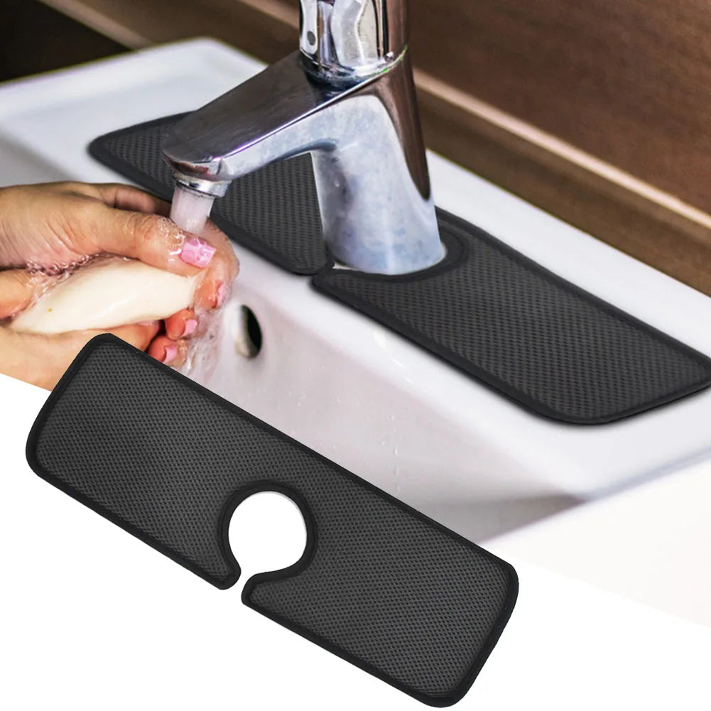 Faucet Absorption Mat Kitchen Faucets Absorbent Pad Sink Splash Guard Microfiber Faucet Splash Catcher