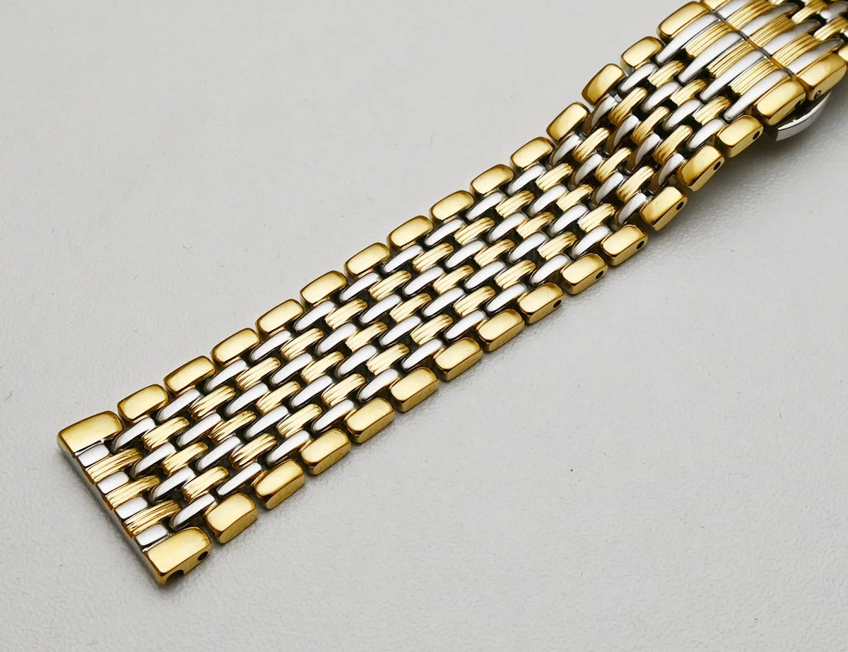 Stainless Steel Watch Band Strap 18mm 20mm 22mm Silver Gold Polished Mens Luxury Replacement Metal Watchband Bracelet for Tissot