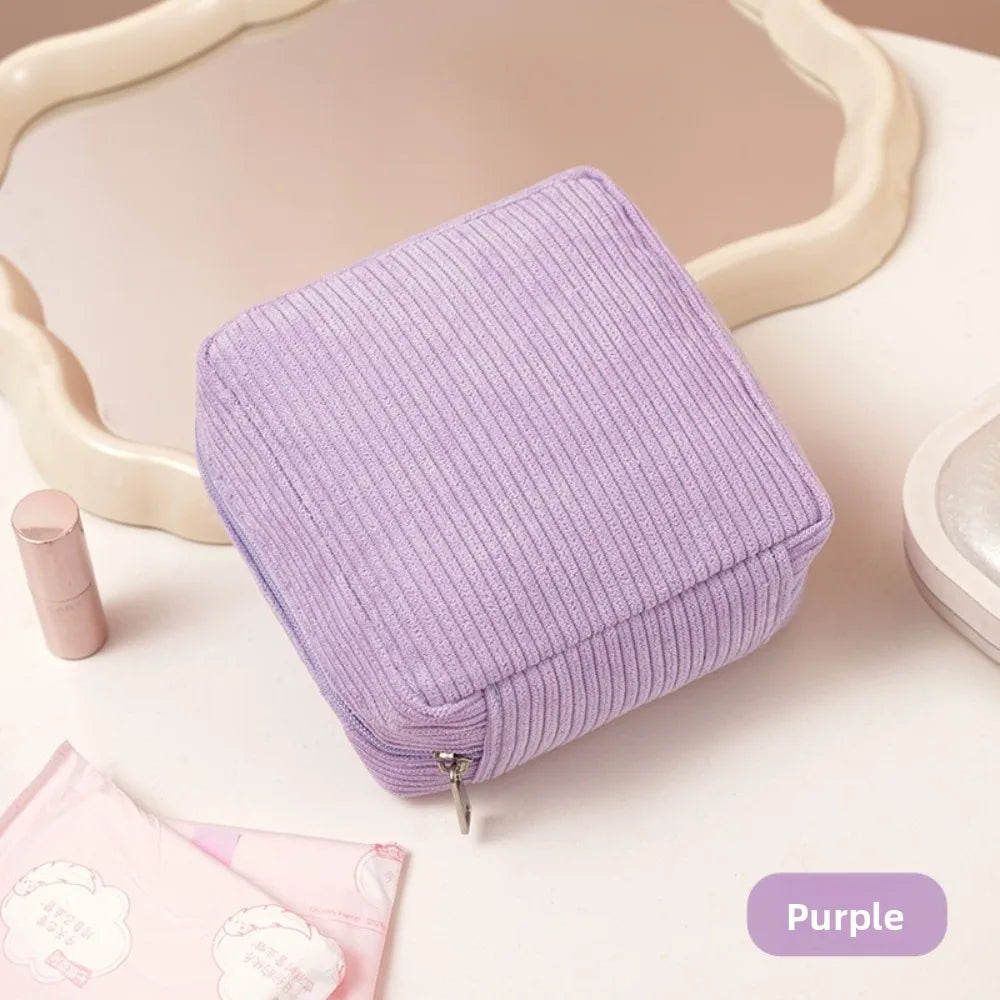 Large Capacity Sanitary Pads Bag Cosmetics Lipstick Storage Bag Cosmetic Bag Multipurpose Mini Data Cables Organizer Travel