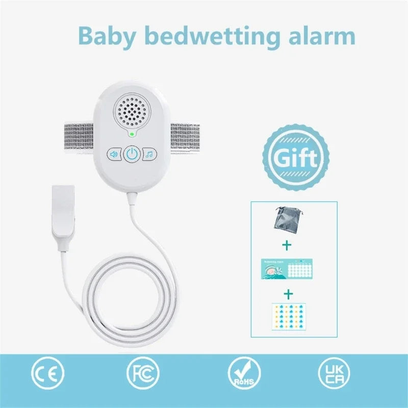 Rechargeable Bed Wetting Alert for Children Effective Night Training Alarm with Sound & Vibration Alerts