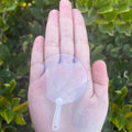 50Pcs 5cm Cute Mini Transparent Blank Fan Child Kids DIY Art Fan crafts Transparent