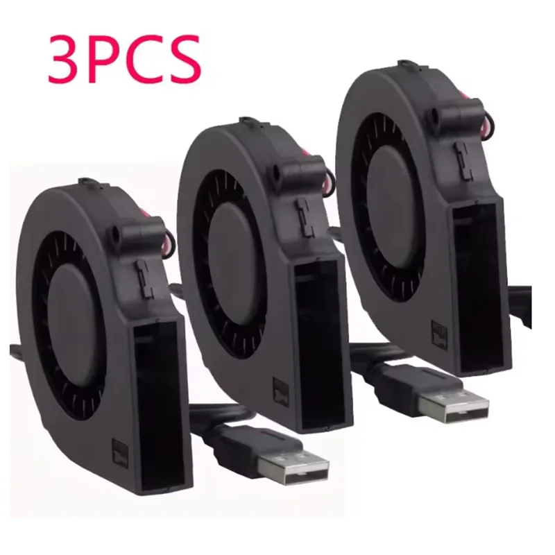 75mm USB Fan Cooling Turbo Blower Brushless 3D Printer 7515 For Extruder DC Cooler Power Inverter Air Pump PC CPU