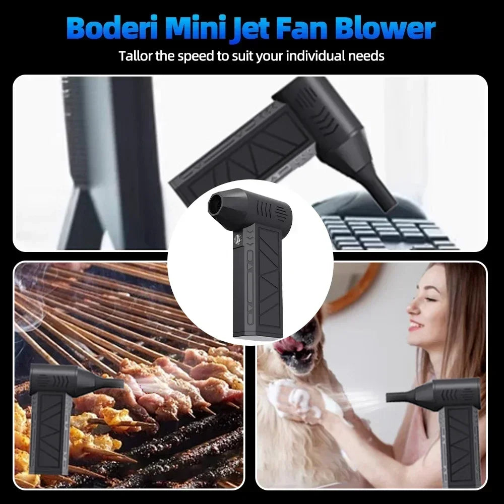 Turbofan 160000RPM High Power Jet Fan Air Duster Motor Variable Speed Dust Blower Brushless Clean Tool Handheld Air Mini Blower