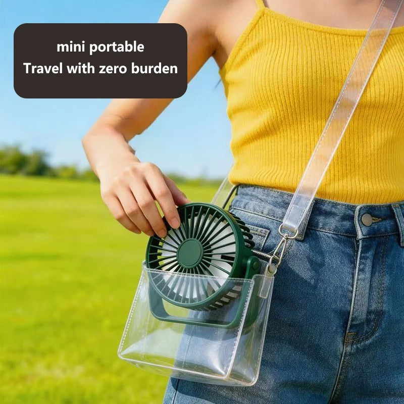Lenovo Portable 360° Adjustable Mini Fan Quiet Air Circulation Fan Plug Play USB Powered Desk Cooling Fan for Home Office Dorm