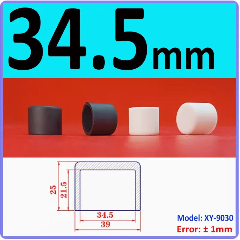  White Silicone rubber cover round steel pipe sleeve end protective cap anti-collision and high temperature resistant 3~68.5mm