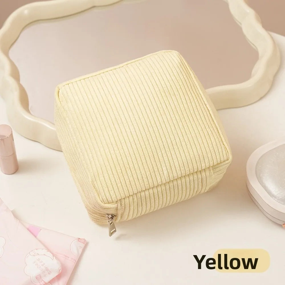 Large Capacity Sanitary Pads Bag Cosmetics Lipstick Storage Bag Cosmetic Bag Multipurpose Mini Data Cables Organizer Travel