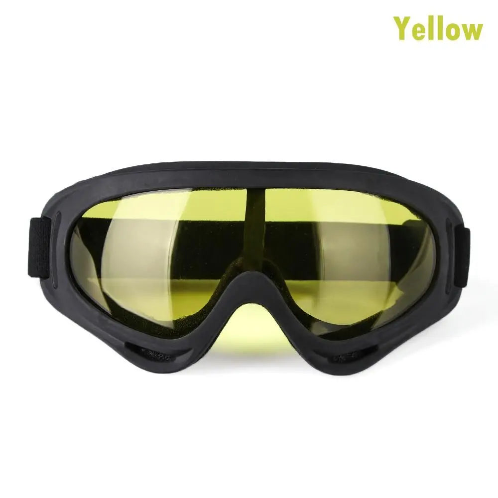 DIZETION 1Pc Winter Windproof Skiing Glasses Goggles Outdoor Sports Eyewear Glasses Ski Dustproof Lens Frame Sunglasses