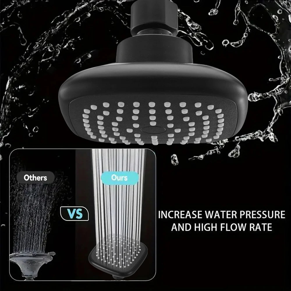 High Pressure Shower Head, Bathroom Powerful Shower Head with Strong Spray, Universal Fit Works with High and Low Water Flow