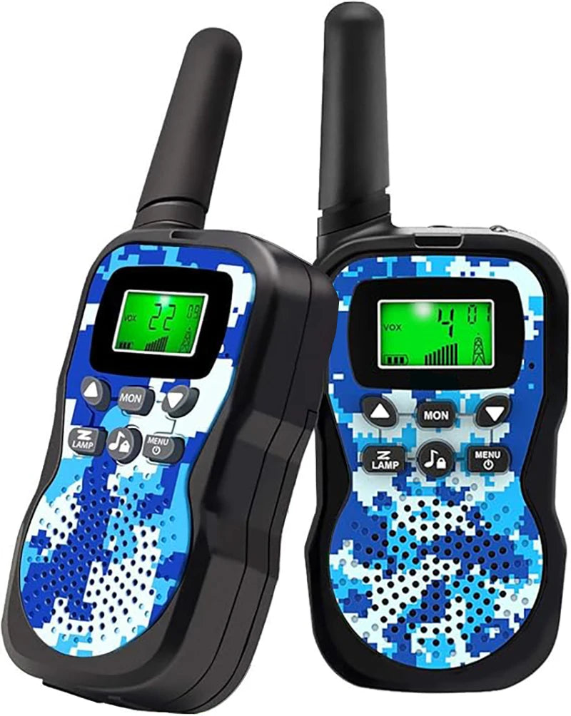 Kids Walkie Talkies with Flashlight and LCD Screen,3 Miles Range Walkie Talkies for Kids Outside Adventures Camping Hiking