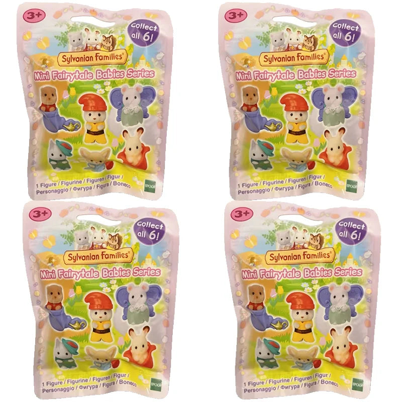 in stock Sylvanian Families Toys Girl Toy Kitchens Mini Baby Party Blind Bags Dolls for Girls Miniature Food Children's Kitchen