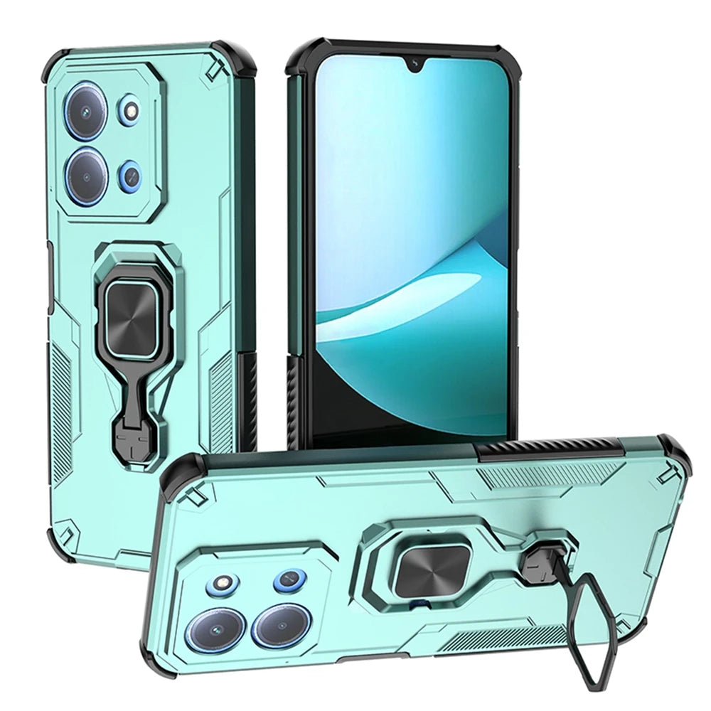 For Xiaomi Redmi 15C 4G 171mm Case Shockproof Armor Magnetic Holder Ring Stand Lens Protect Funda For Redmi15C Redmy 15C 15 C 4G