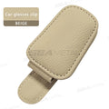 BLALION Car Sun Visor Clip Glasses Cards Case Auto Sunglasses Visor Glasses Holder Sunglasses Bracket Holder PU Glasses Support
