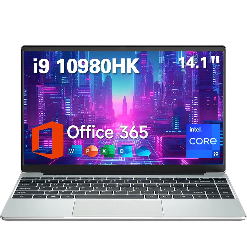 Intel Core i9 10980HK Gaming Laptop Computer 14.1inch Windows 11 Pro Laptops Office 16GB RAM 2TB SSD Gamer Portable Notebook PC