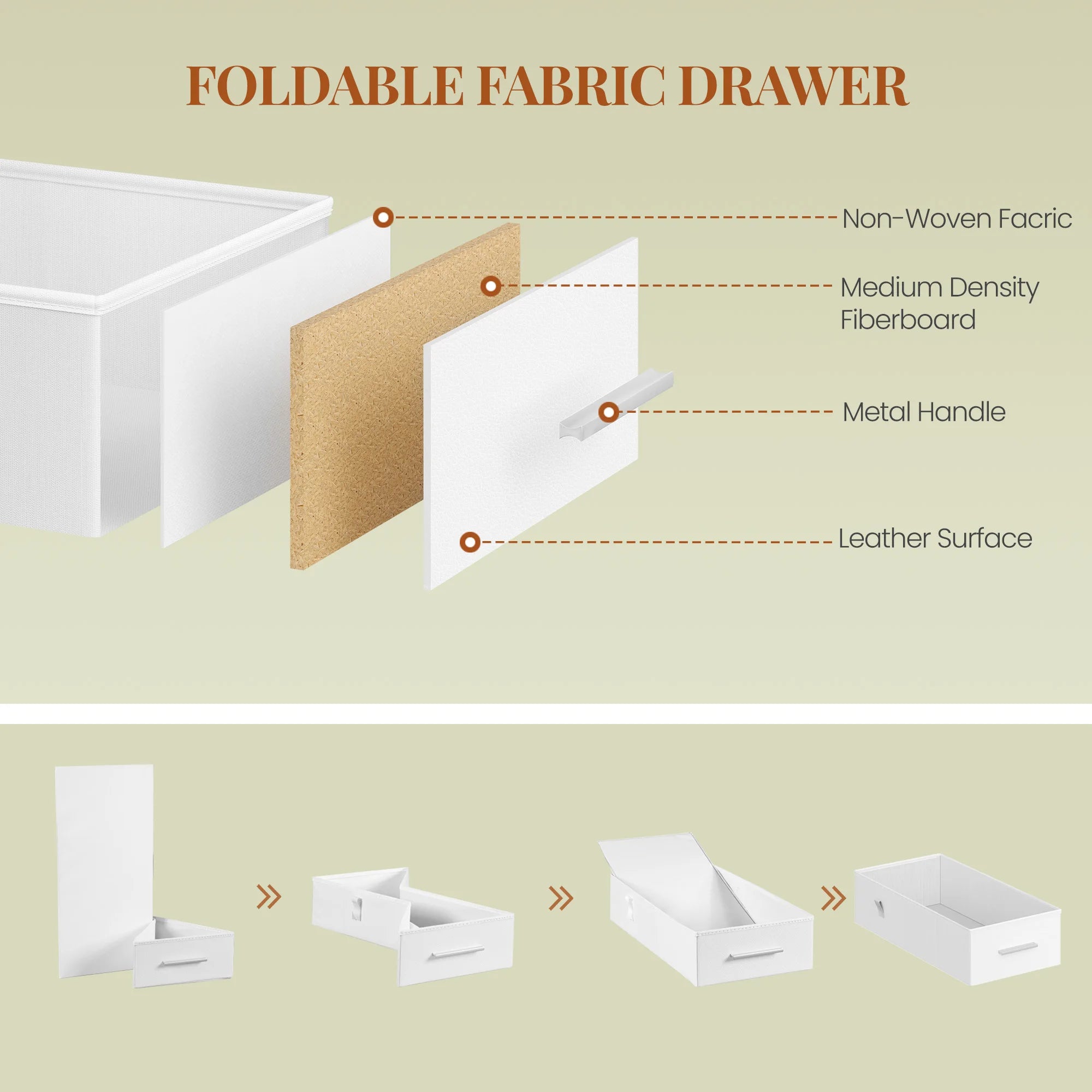 Side Table with Power Strip, Bedside Table with LED Light, Nightstand with 3 Drawers, 2 AC Outlets and 2 USB Ports
