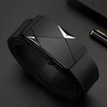 Stylish Men's PU Leather Belt - Fashion Belts for Daily Life, Leisure, Party, Festival, Work, and Business Automatic Buckle