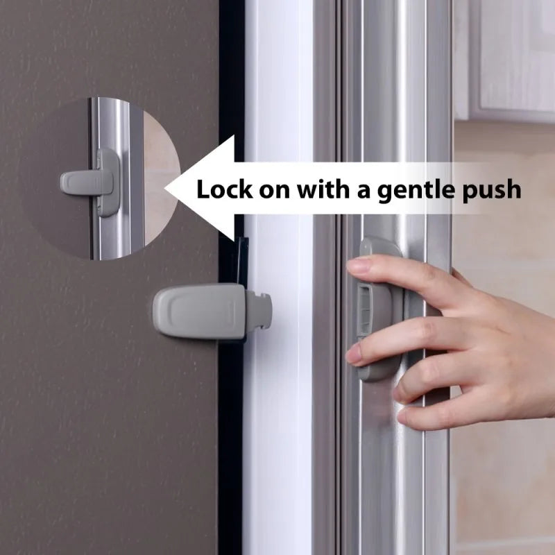 1pc Refrigerator Door Anti Open Shackle Refrigerator Door Lock