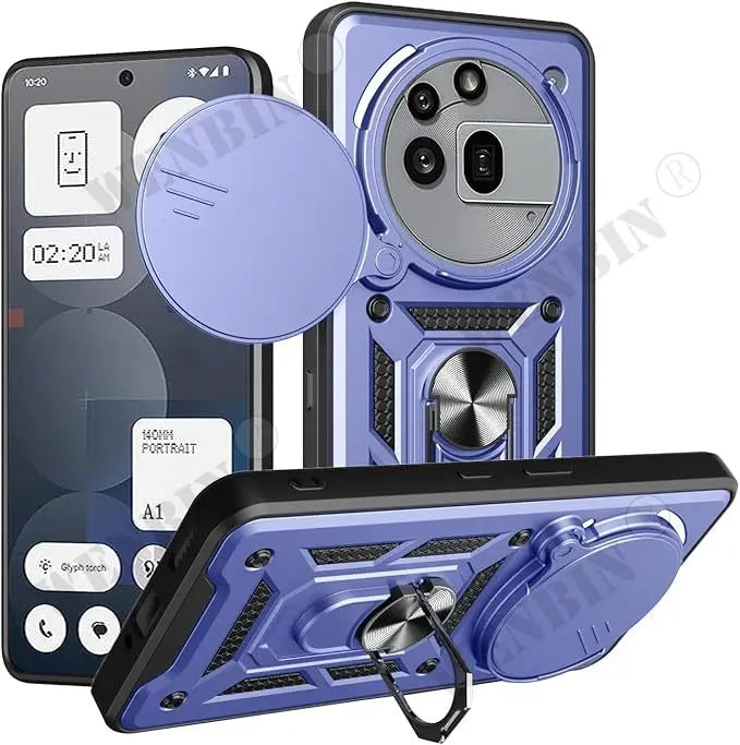 Case For Nothing Phone 3 3a Pro 2a Cover Lens Protection With Ring Magnetic Holder Coque Fundas