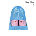 New Non-woven Shoes Pouch Portable Waterproof Shoes Storage Organizer Bags Drawstring Accessories Transparent Hanging Bag Travel
