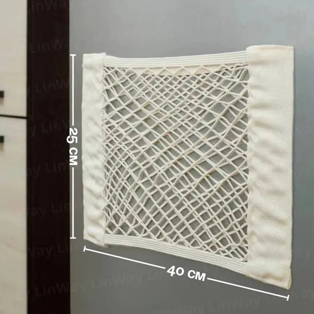 Breathable Mesh Storage Bag Large Capacity Wall-Mounted Garbage Storage Bag Hanging Storage Mesh Bag For Kitchen Cabinet Door