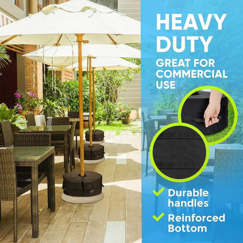 Heavy Parasol Base Stand Weights Umbrella Sandbag for Banana Hanging Cantilever Fillable Replacement Parts for Patio Outdoor