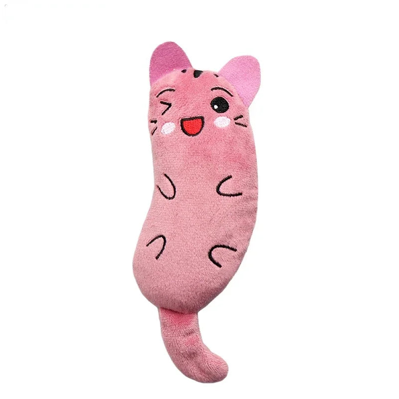 Pet Kitten Chewing ToyFunny cute Plush Toy Teeth Grinding Catnip cat Toys Interactive Claws Thumb Bite Cat mint For Cats hot