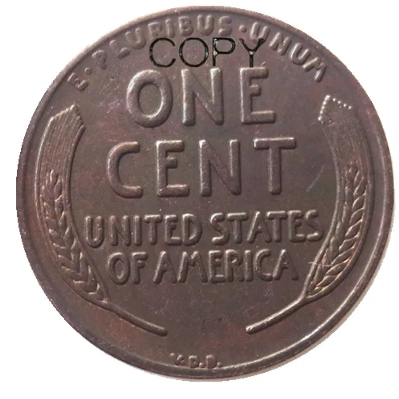 US 1909-P/S/VDB/SVDB One Cent Copper Copy Decorate Coin