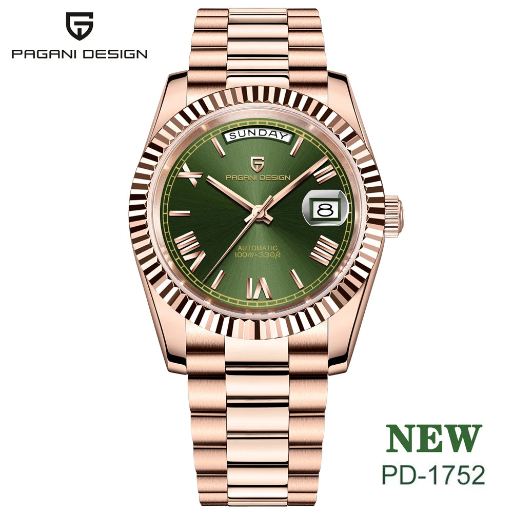 PAGANI DESIGN New Luxury Automatic Watch For Men Mechanical Wristwatch Sapphire crystal waterproof Stainless steel Men Watch