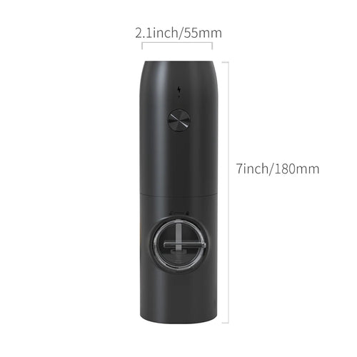 1PC/2PCS Electric Automatic Pepper Grinder Set Salt And Pepper Mill Adjustable Coarseness Spice Grinder for Kitchen