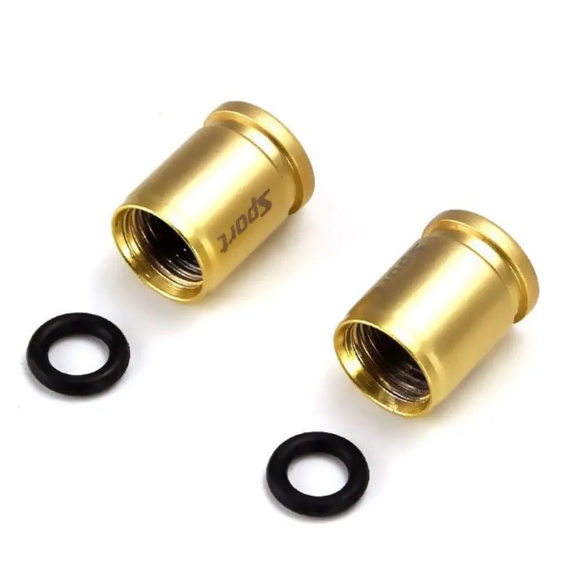 4x Titanium Anti-theft Car Tire Valve Cap Aluminum Sport Exterior Auto Air Caps
