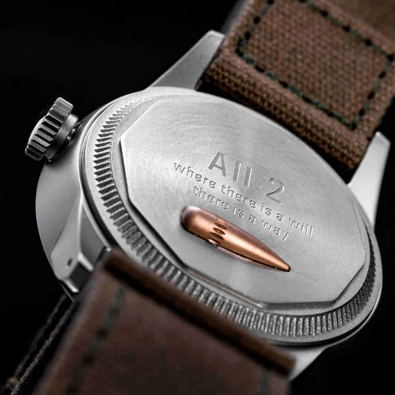 THORN Men Automatic Watch 36MM Pilot Mechanical Wristwatch 15ATM Waterproof Luminous Sapphire Mirror NH35