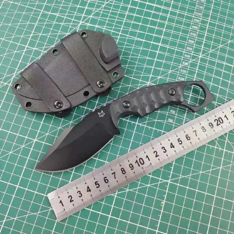 New Fixed Blade Knfie Sheath NioLox Steel Knife Fiberglass Handle Outdoor Knife EDC Camping Knife