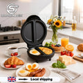SUPERLEX Electric Omelette Maker 750W Nonstick Multi-function Omelette Machine With Smart Light Indicator Household Bread Cake