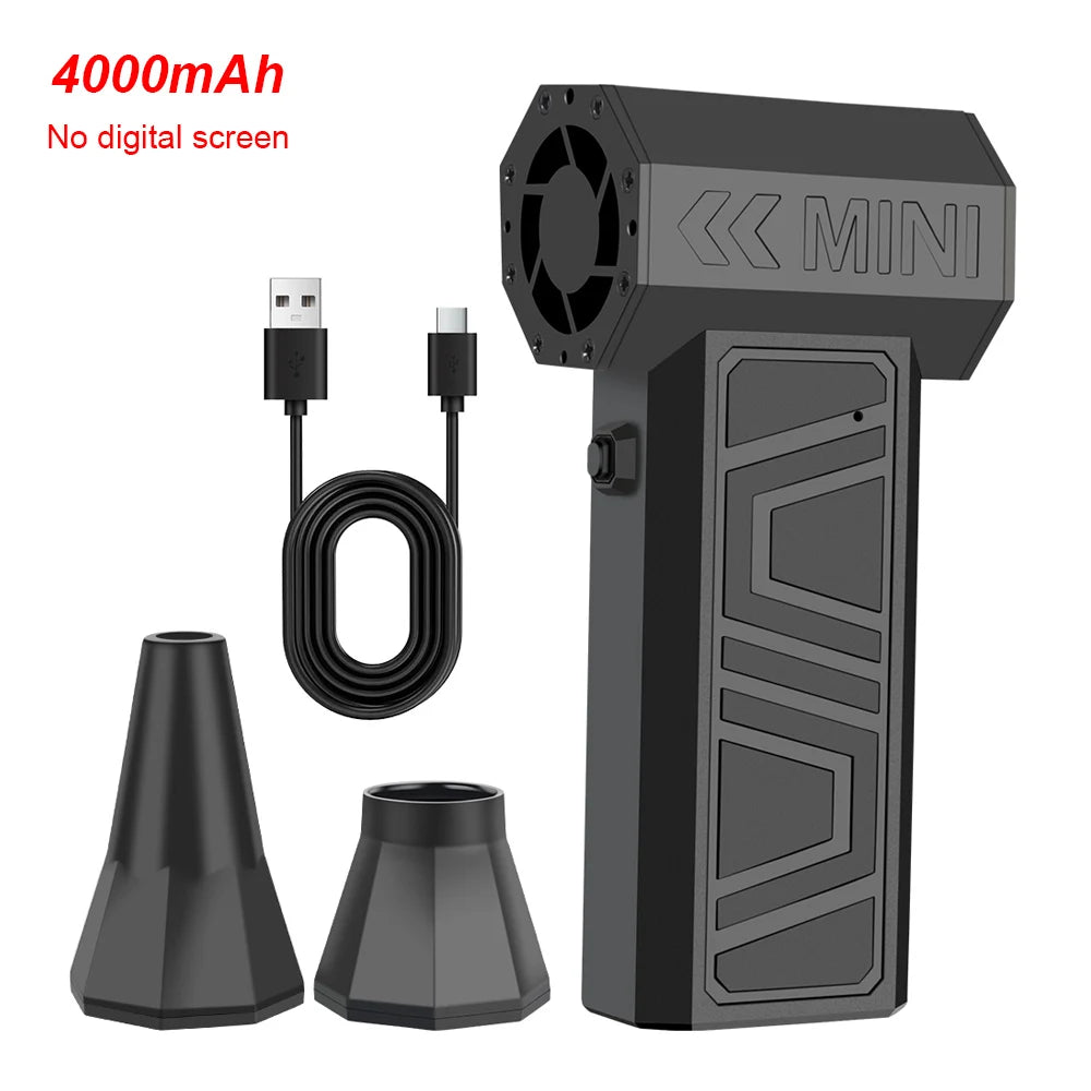Hand Air Blower For Household Clean Tool Electric Air Duster 130000 RPM Strong Blowing Snow Dust Portable Turbo Jet Fan Air Pump