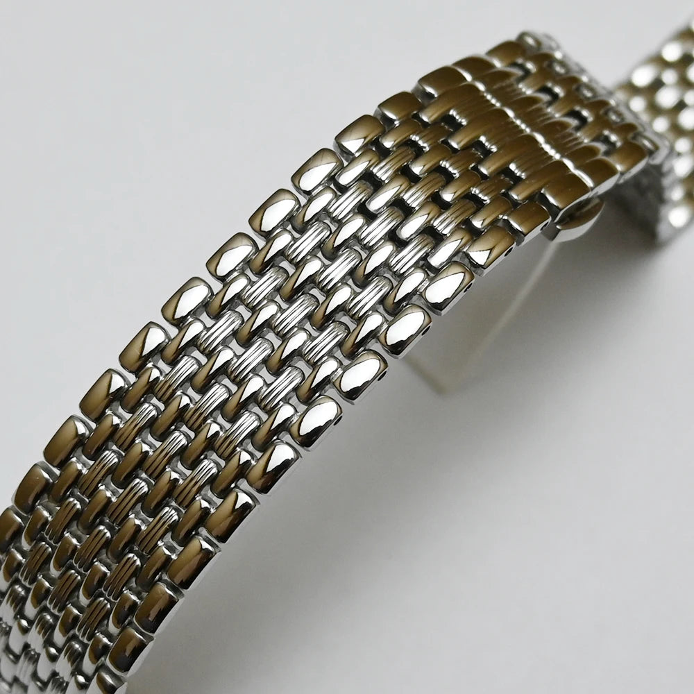 Stainless Steel Watch Band Strap 18mm 20mm 22mm Silver Gold Polished Mens Luxury Replacement Metal Watchband Bracelet for Tissot