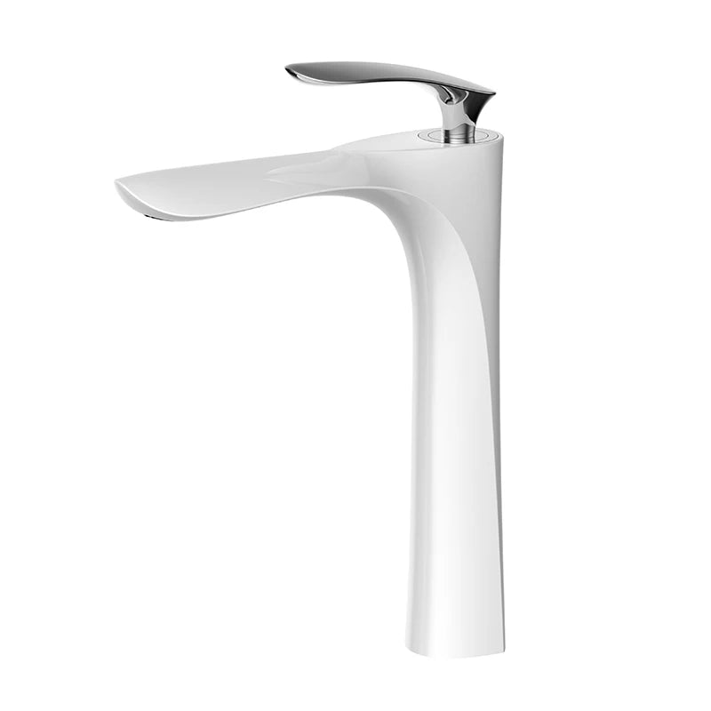 BAKALA New Design Brass Chrome Black Whte Golden Shite Single Handle Bathroom Sink Faucet Mixer Tap Basin Faucet  BR-2018A20