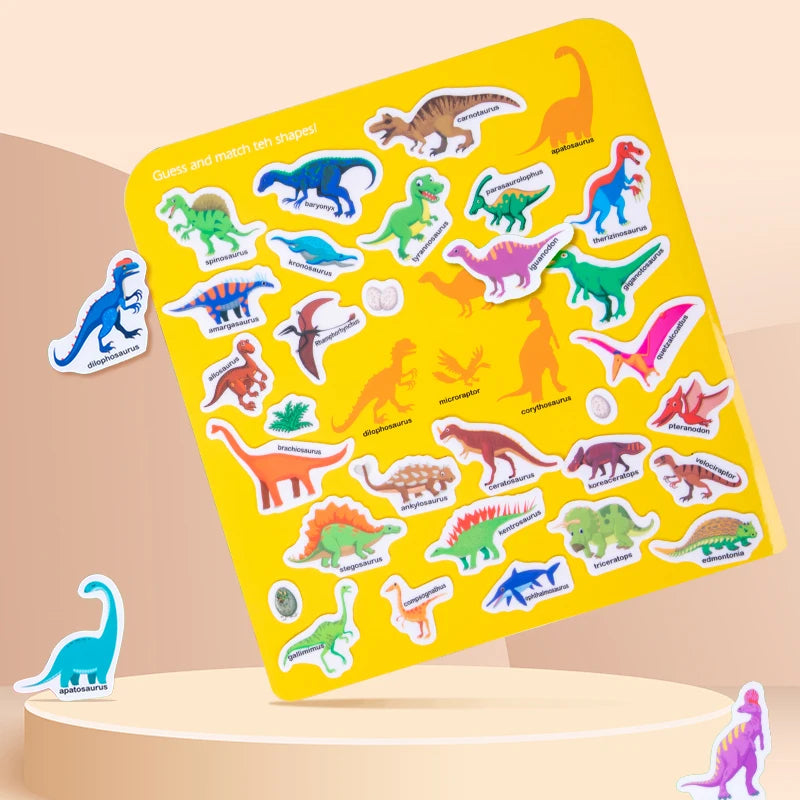Toy Book Montessori Quiet  Early Educational Toy For Toddler Preschool Activity Busy Board Animal Numbers Matching Puzzle Game