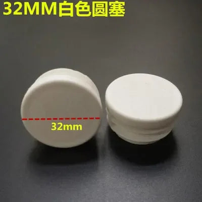 10pcs White square plastic pipe plug round cap tube end inner plug Furniture Leg Blanking hole dust cover Feet Protector  ﻿