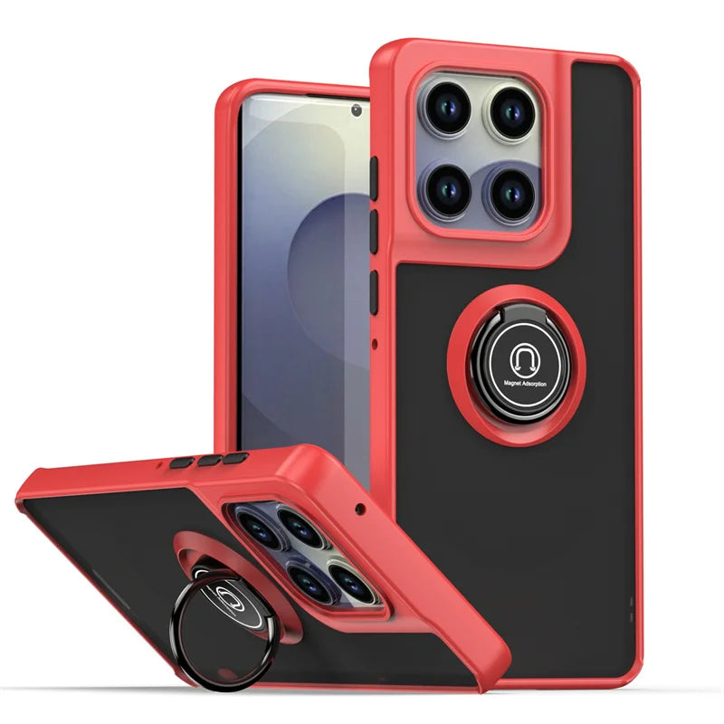 Shockproof Armor Case For Motorola Moto Edge 60 Fusion Edge60 Pro G05 G15 G35 G55 G75 G85 G56 G86 5G Magnetic Holder Ring Cover