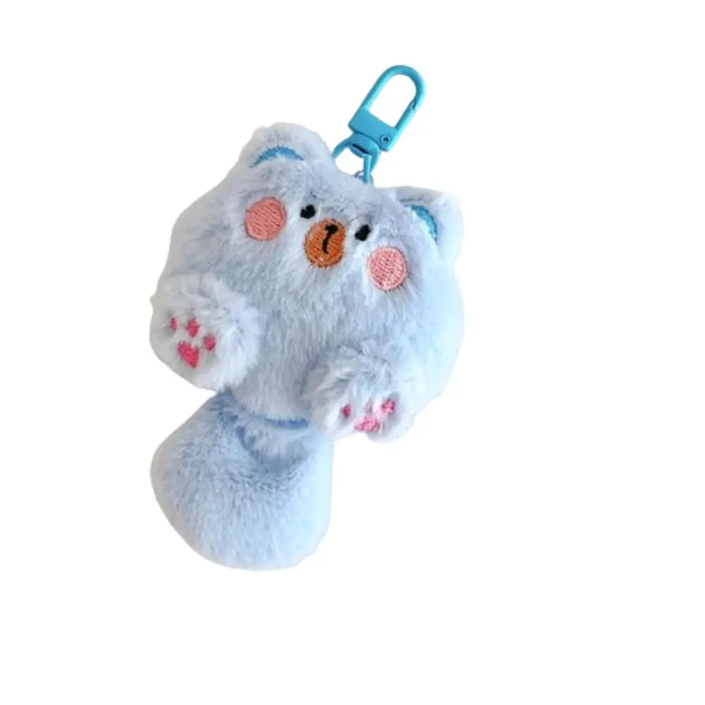 Kawaii Soft Stuffed Animal Little Cat Keychain Plush Bag Car Pendant Keychain DIY Trinket Kids Stuffed Animal Toys